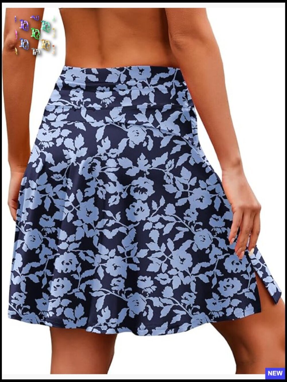 Knee Length Tennis Skort High Waisted Athletic Golf Skirt with Pockets 20 Inch